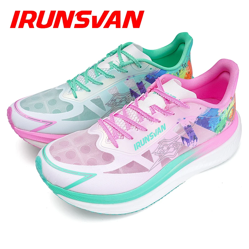 IRUNSVAN CHILIN TOP1.0 Boys' Full length Carbon Fiber Board Sports Shoes Ultra Light Shock Absorbent Marathon Running Shoes