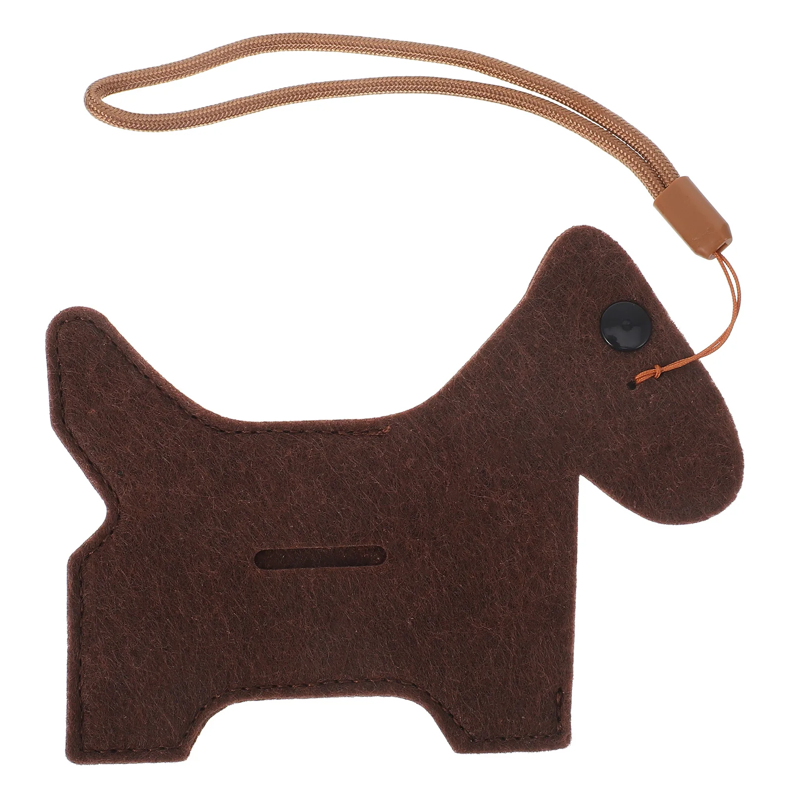 

Pet Waste Bag Dispenser Durable Portable Trash Container for Dog Poop Bags Brown Outdoor Pendant Clean Supplies