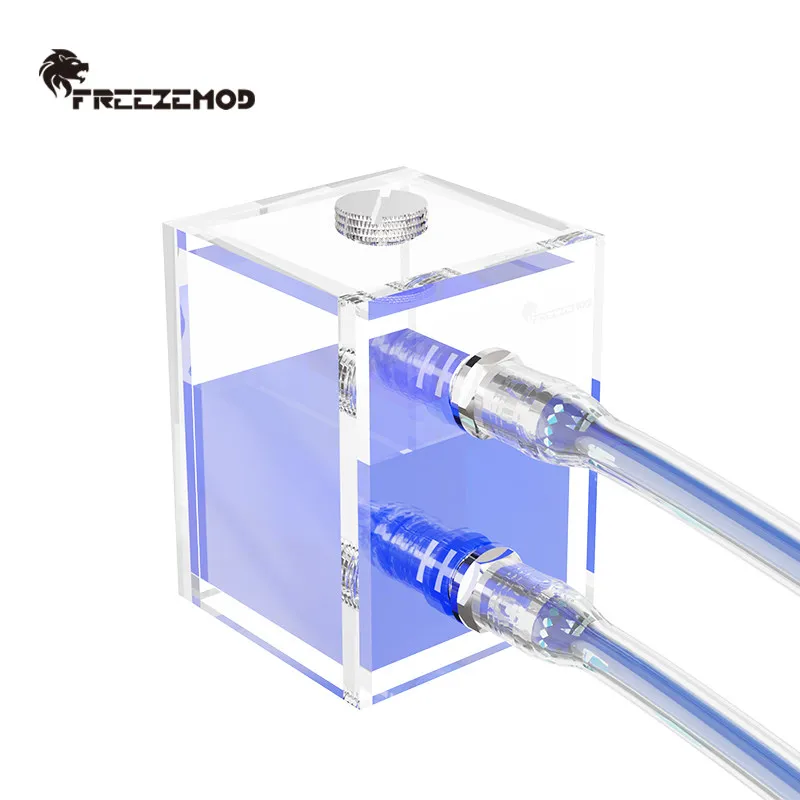 Computer Water Cooling FREEZE GQSX-T2 Reservoir Full Transparent Mini Small Tank Acrylic