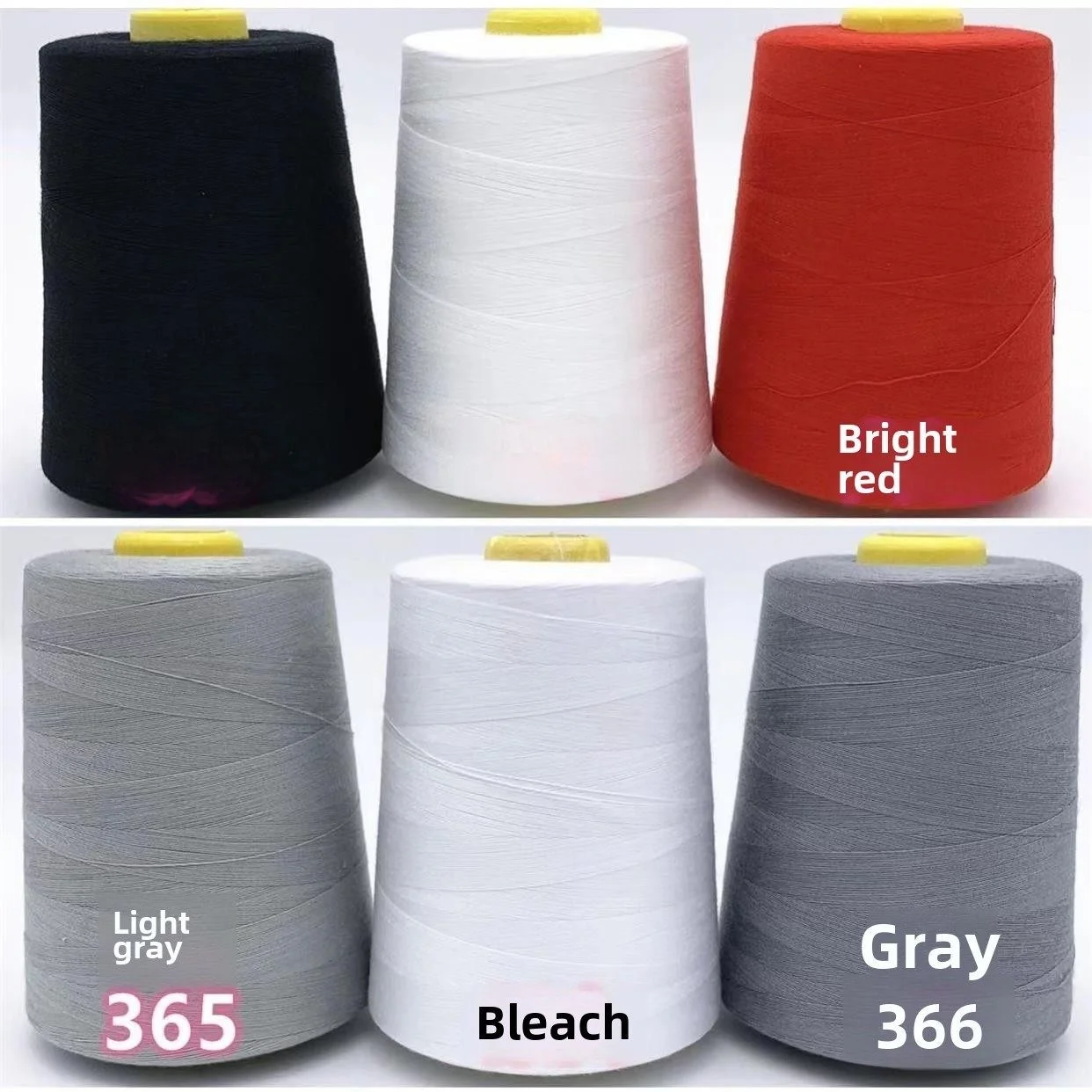 

Серая швейная нить в большой катушке, 8000 ярдов, для домашнего использования, для швейных машин, нить 402 Tower, белая, черная, тонкая нить, упаковка