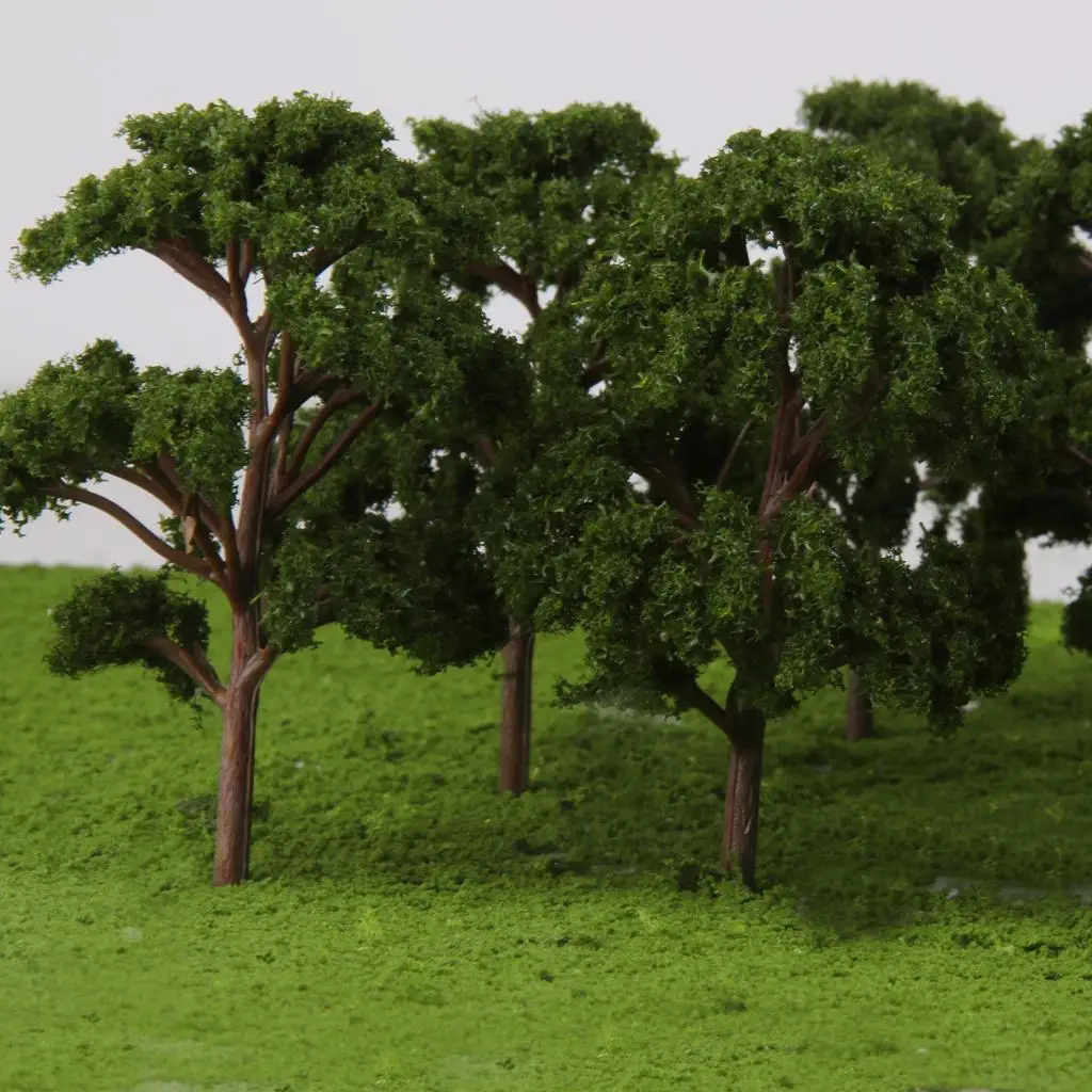 10 Dark Green Banyan Tree Model Train Railway Layout Diorama Architecture HO