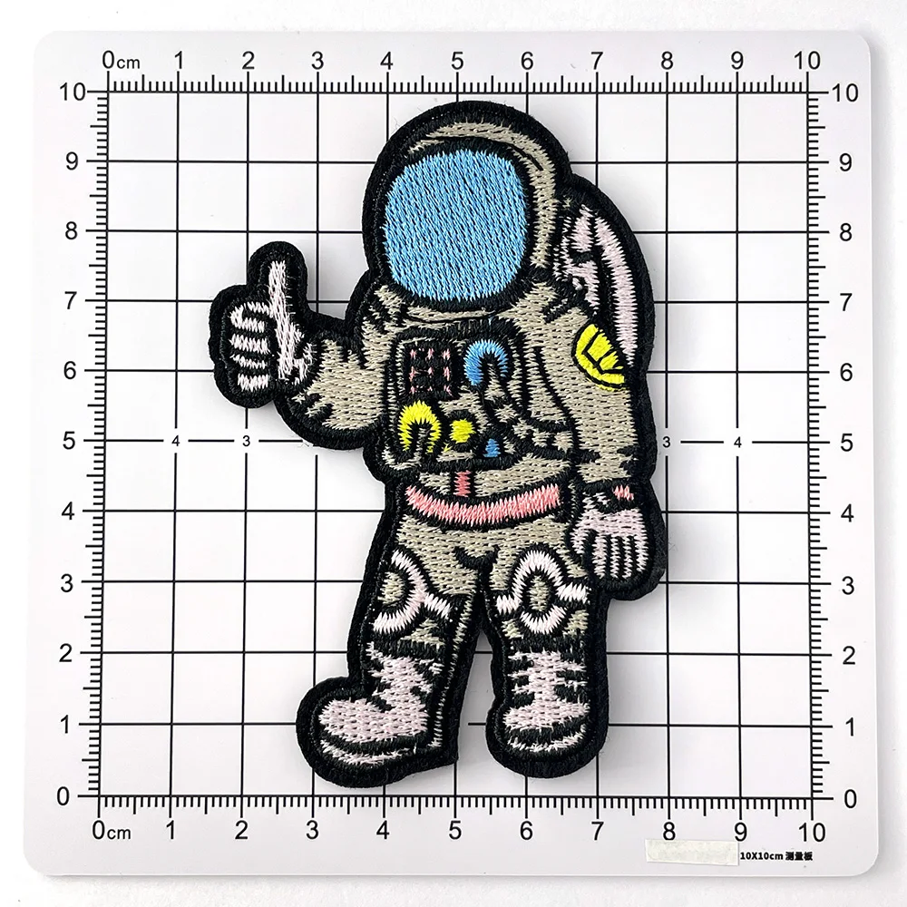 Astronaut Iron on Patch Embroidered Patches for Clothes Repair Hole Cover Appliques Clothing Applique Stickers Embroidery
