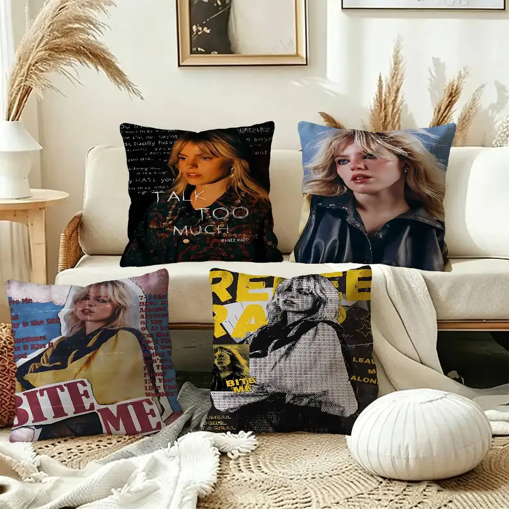 American Singer R-renee Rapp Maple Design Cushion Cover Happy Autumn Harvest decor Holiday Decorati Pillow Cover