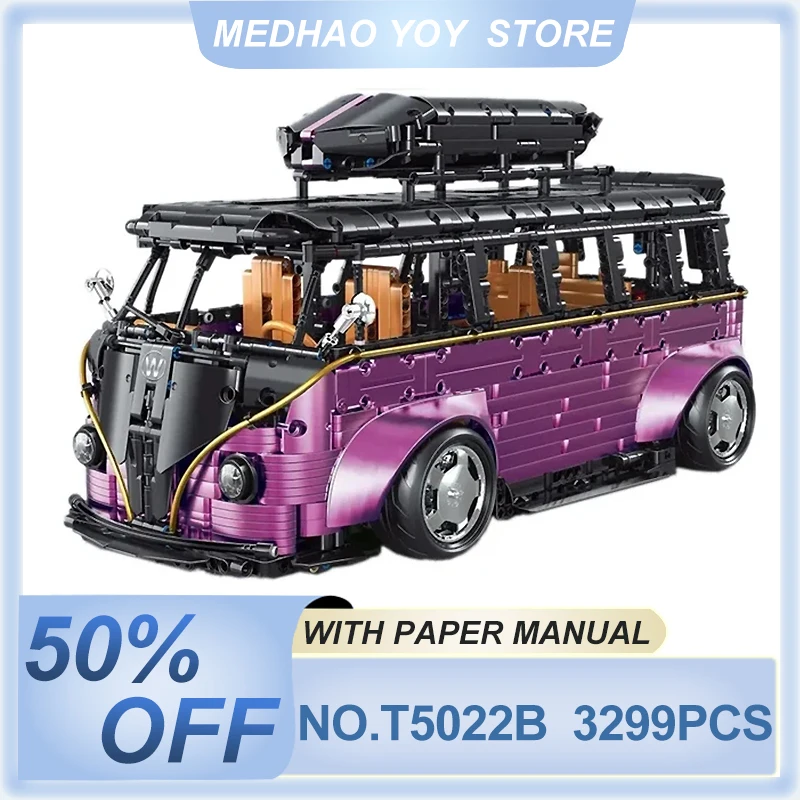 

TGL T5022 MOC Technical RC City T1 Bus Model Building Blocks Camper Van Bricks Educational Puzzle Toy Birthday Gifts For Kids