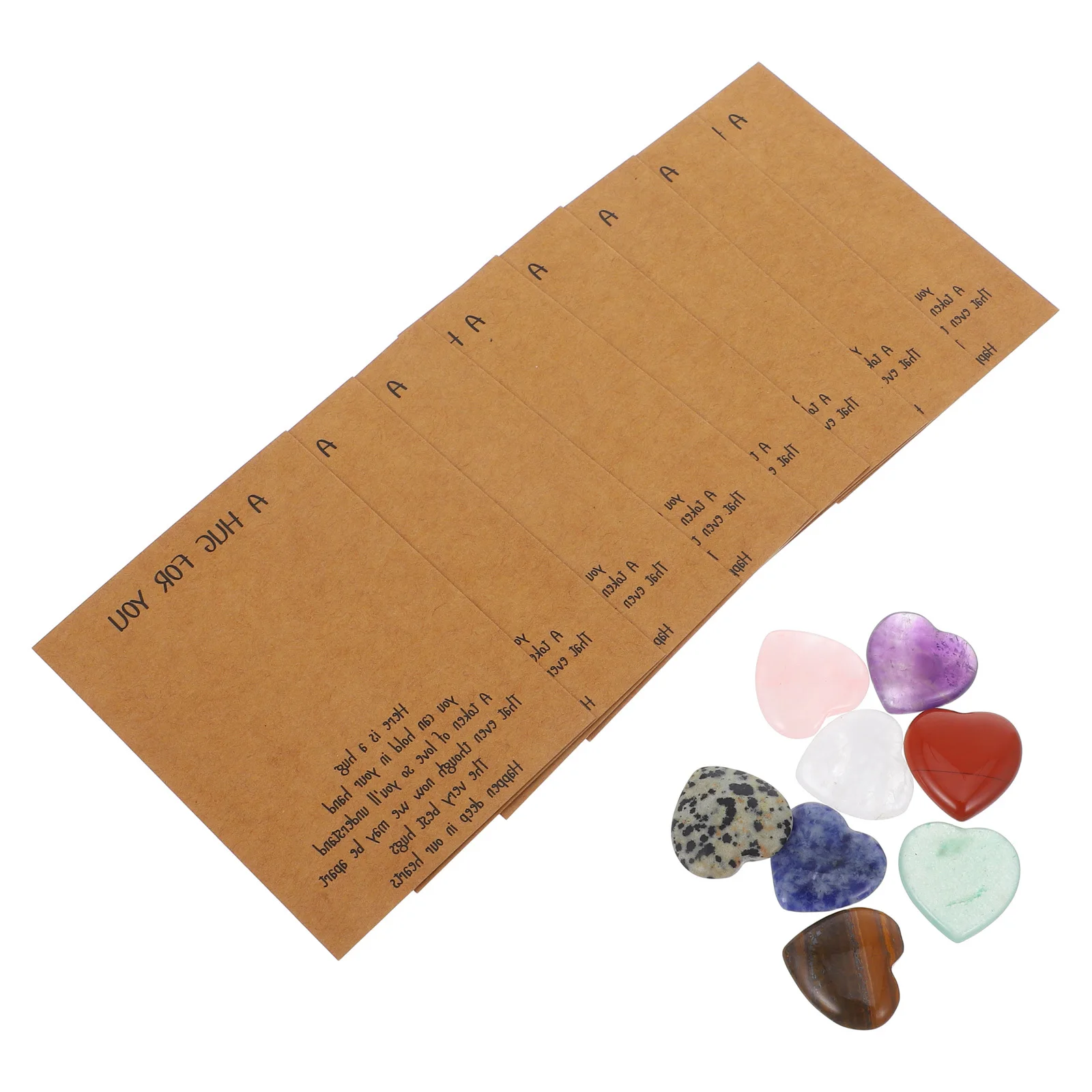 

1Set Heart Shaped Crystal Stones Greeting Card Set for Women Birthday Christmas Present DIY Romantic Decorations