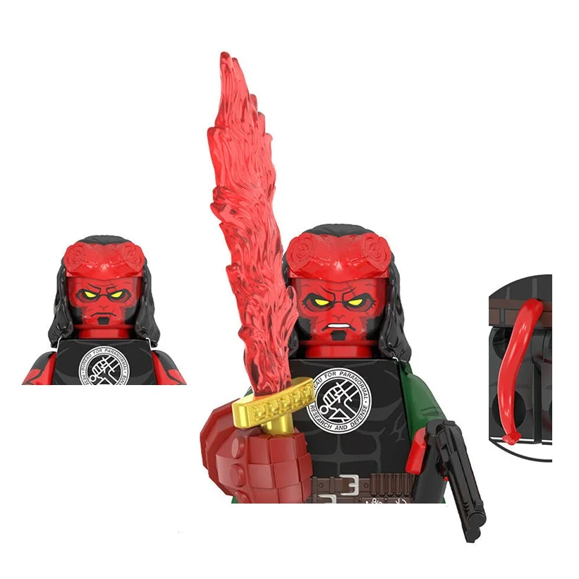 WM2422 WM2421 Hellboy Baustein Mini-Actionfiguren Spielzeug