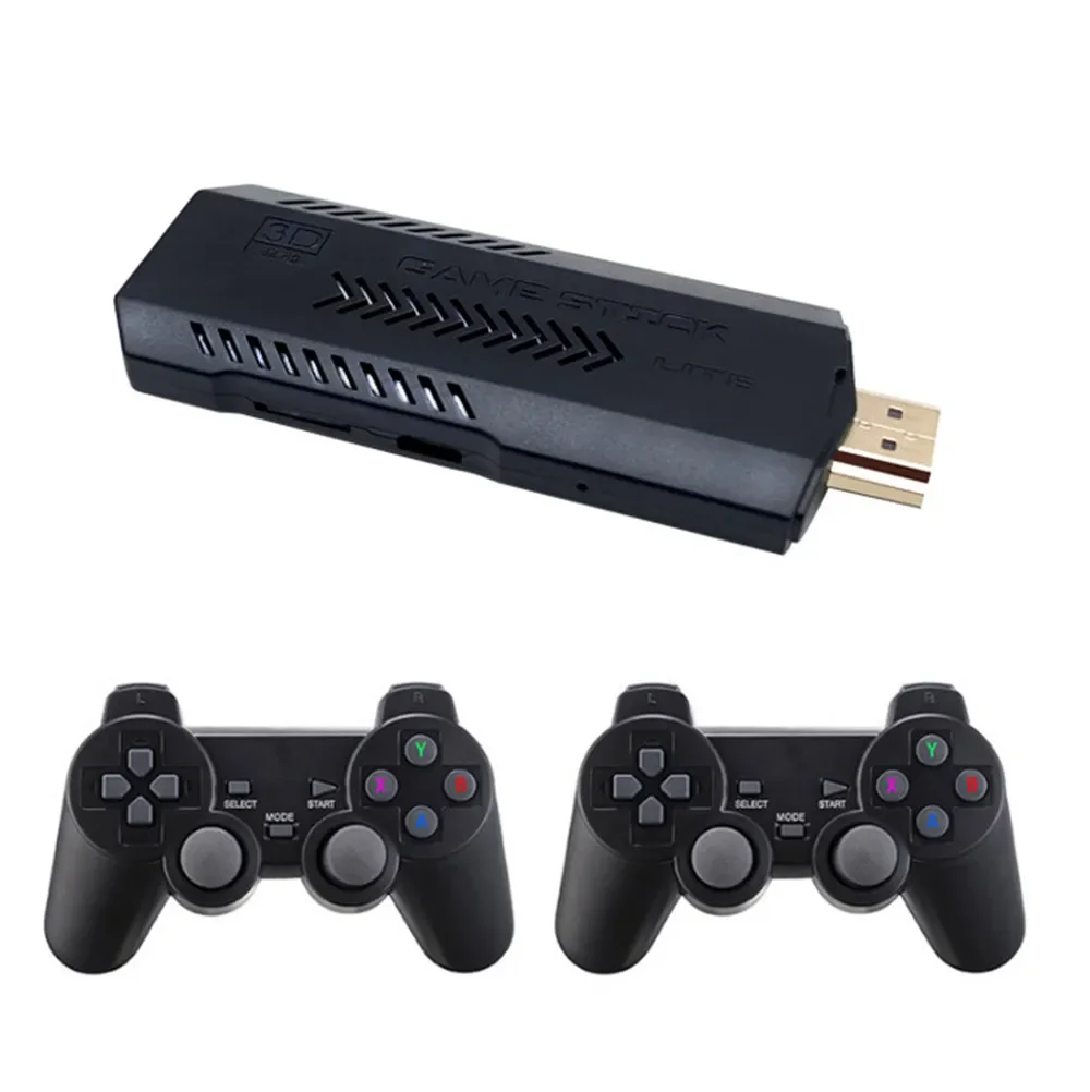 2026 Retro TV Game Console 3D HDMI Output Ultra Low Latency TV Game Stick 2.4G Dual Handles Portable Home Games Console