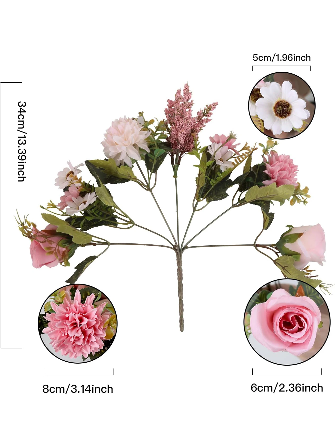 Künstliche Rosen für Zuhause, Tischdekoration, Herbst, Halloween, Hochzeit, Brautstrauß, Garten, Kunstseide, Vasen, DIY-Geschenke – Detail 11