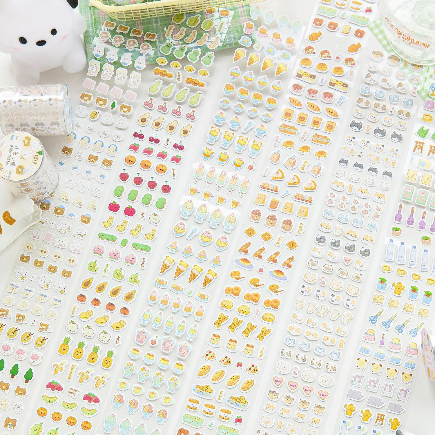 Card Lover 1 Roll[Life little Expression Series] Cute Journal Masking Tape Coated Washi Tape Scrapbooking Material Scrapbook Kit