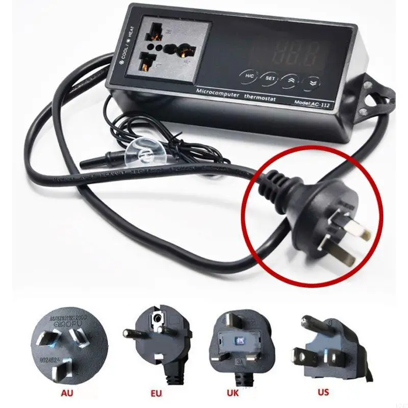 

L74C Digital Aquarium Thermostat Controller Waterproof Aquarium Heater Cooler