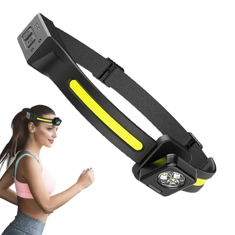 

Camping Headlamps Waterproof LED Headlight Brightness Adjustable Head Flashlight For Outdoor Running Hunting Fishing Hiking