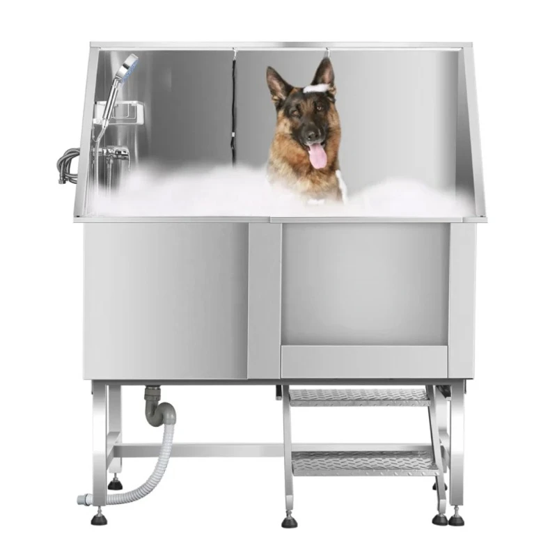 Petsproofing Dog multifunction Grooming Bath Tub Tubs Stainless Steel Bathtub For Pet SPA Shower Large Dog Grooming Bath Tub