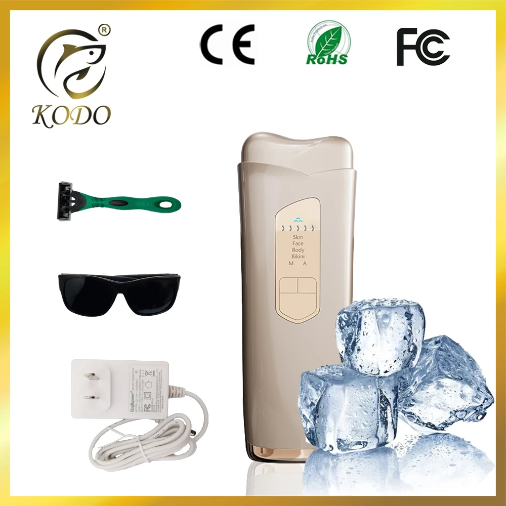 

KODO 2023 New ice Laser Hair removal dropshipping Hot sell Laser Epilator Permanent IPL Painless Photoepilator 999999 Flashes