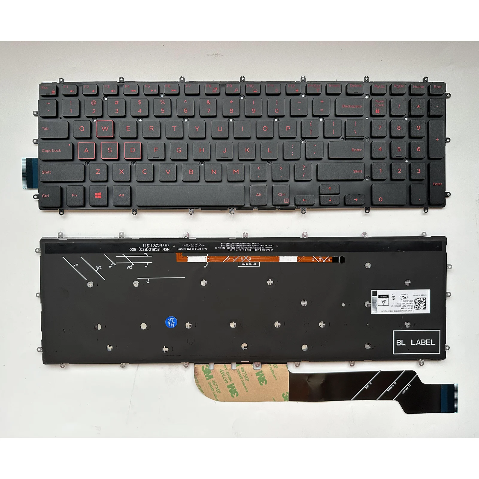 US laptop keyboard for Dell 15-7000 5567 5570 7566 7567 5665 5568 3582 3583