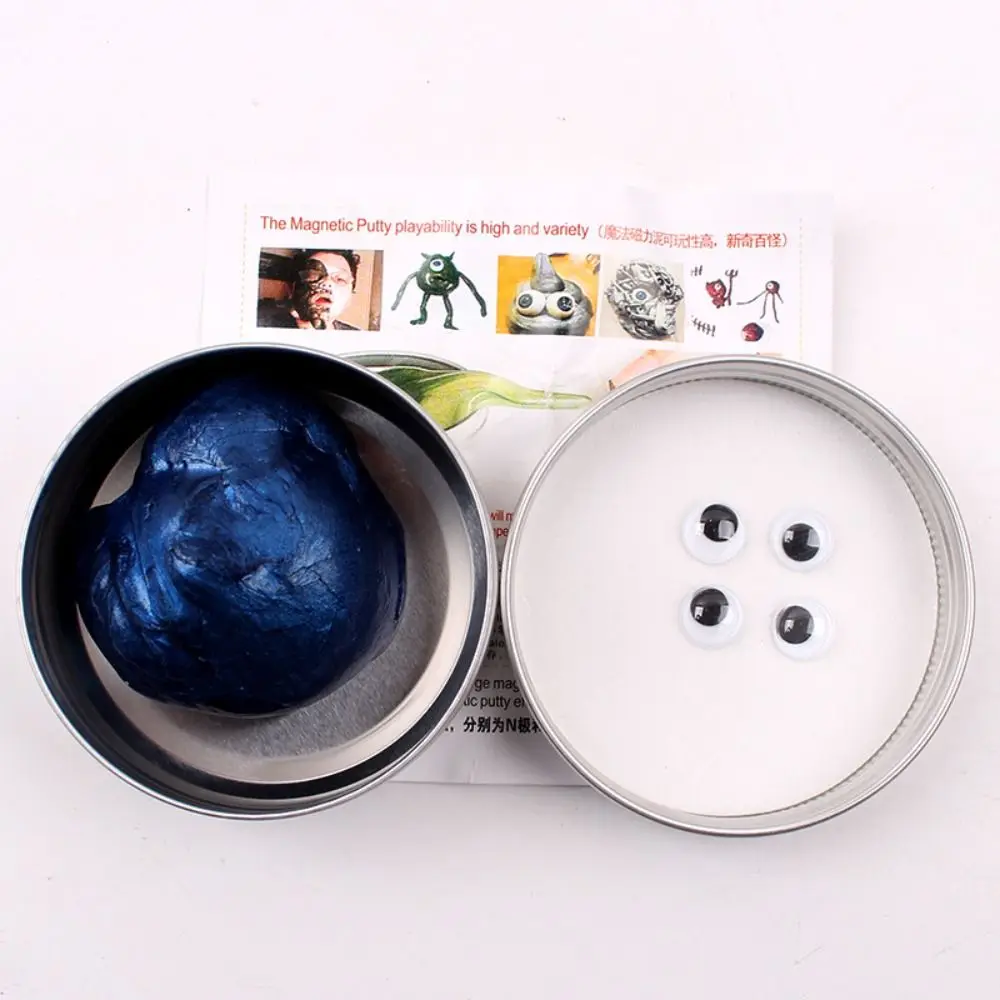 Resina magnetica che rimbalza fango argilla colorata ferrofluido argilla di aspirazione magnetica interattiva con fango magnetico plastilina ragazzi ragazze