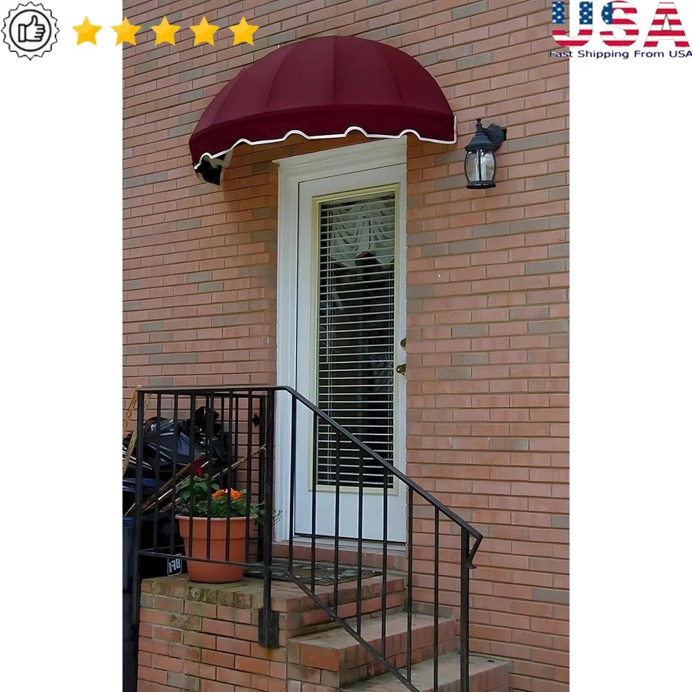 

Door Window Awning Sunbrella Canvas Shade Dome Awning Installation Hardware Included Powder Coated Frame Various Colors Sizes