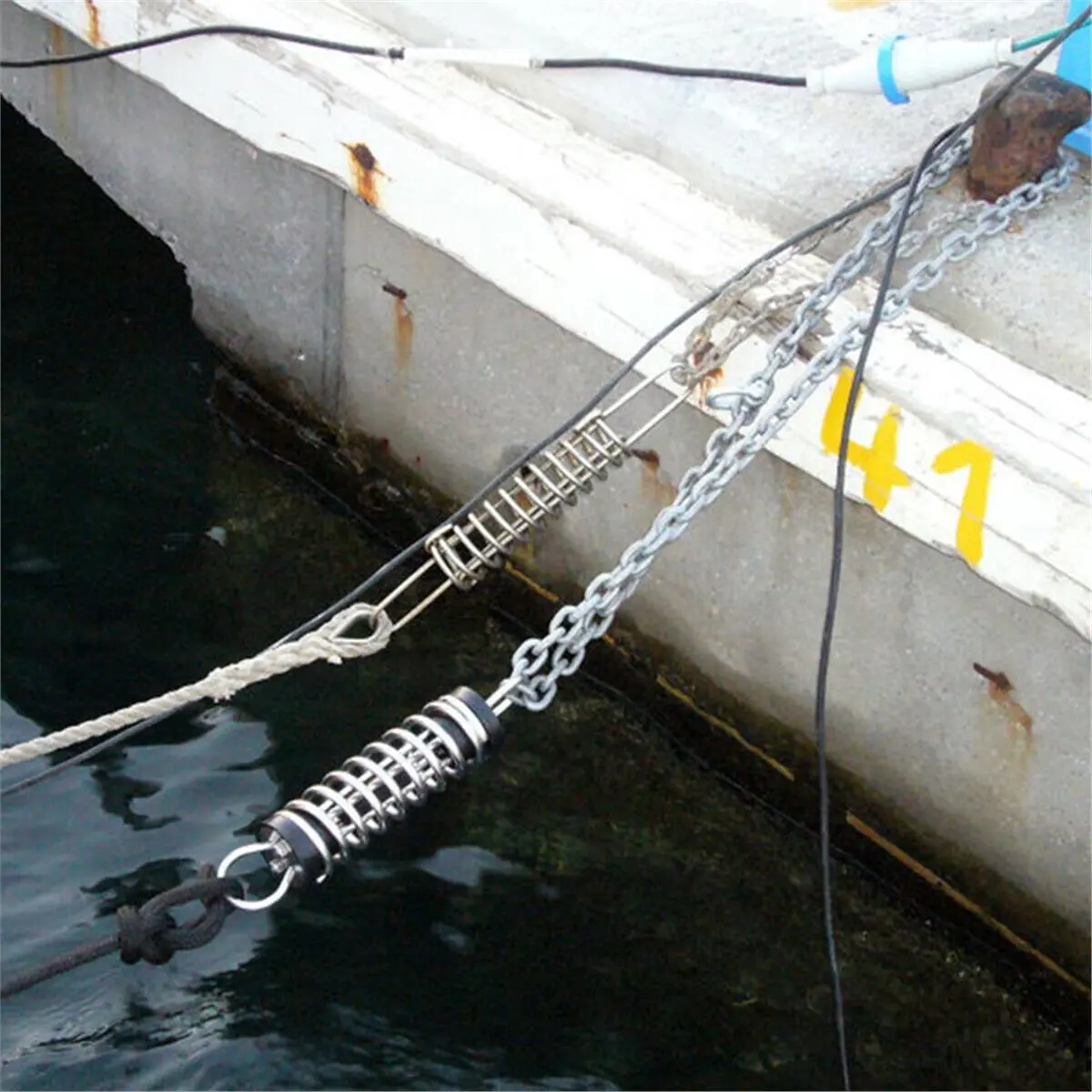 Silent Spring Stainless Steel Marine Dock Mooring Springs for Shock Absorption