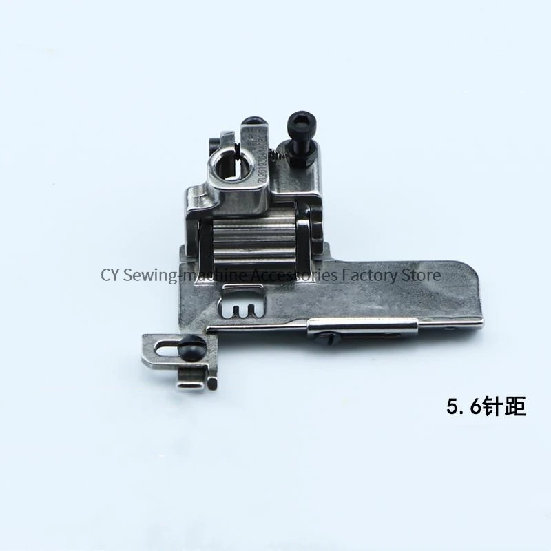 W500 Lacankhan Car Edge Wrapping Roller Presser Foot, Three Needle Five Thread Tension Sewing Machine Iron Gear Presser Foot