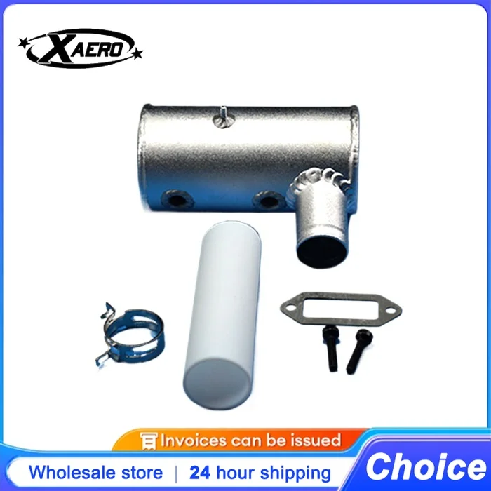 

DLE170 Dual Exhaust Pipe for DLE170 Engine Stainless Steel 2-Stroke RC Airplane Muffler High Performance Gas Engine Parts