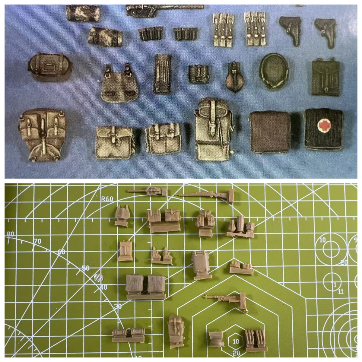

1: 35 Die Casting Resin Toy Miniature Model Scene Layout Kit Stacks Grey Unpainted