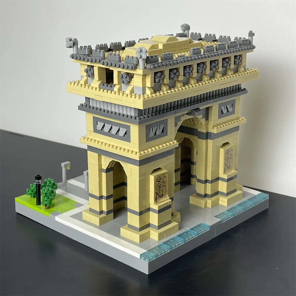 Triumphal Arch Architectural Model Building Blocks Toy: Collectible for History , Ornament, Gift, Decorative, Hands-On Skills