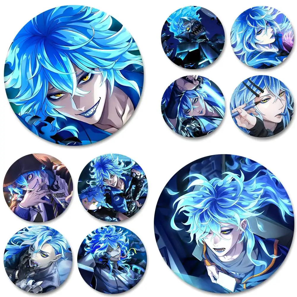 Game Anime Characters Idia Shroud Round Badges Can Be Used To Decorate Clothes And Backpack Pins