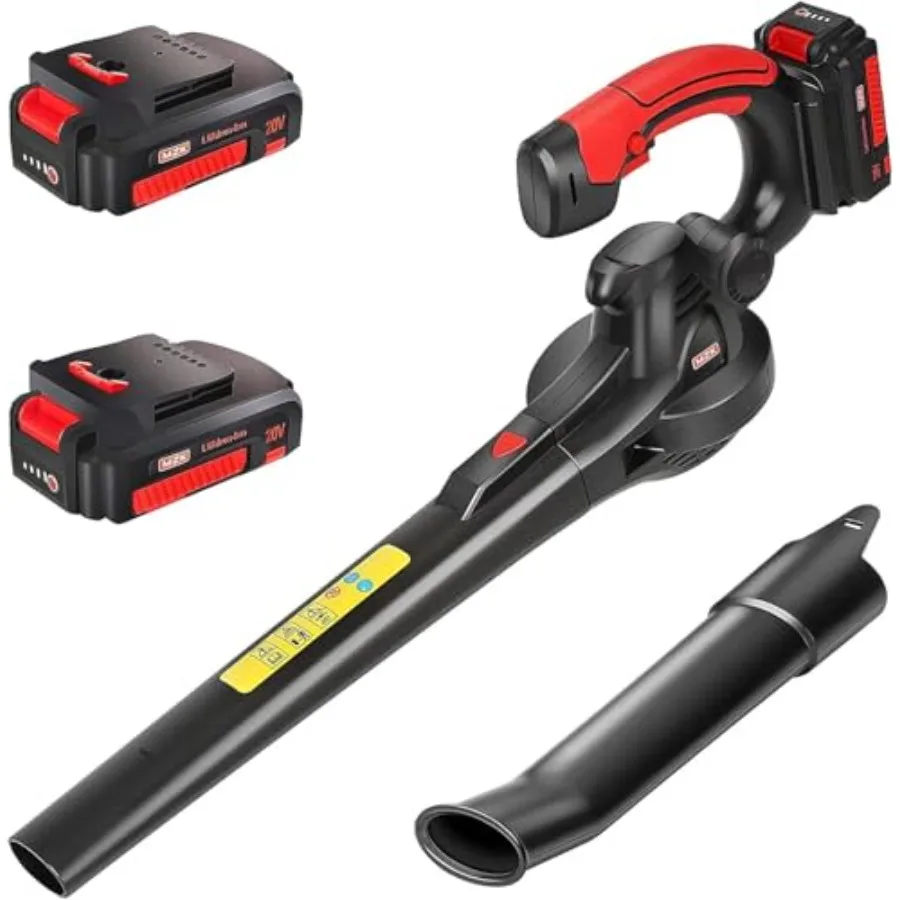 منفاخ أوراق شجر لاسلكي 20 فولت يعمل بالبطارية منفاخ كهربائي للعناية بالعشب منفاخ أوراق كهربائي خفيف الوزن لنفخ أوراق الفناء #1