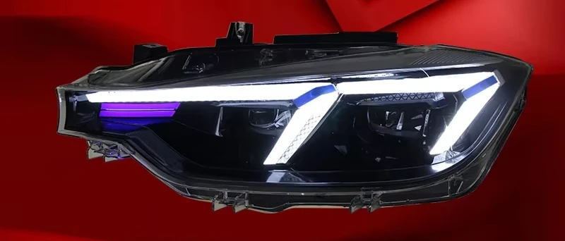 For 3 Series F30 Headlight Assembly F35 320/325-Customizable Modified LED Daytime Running Lights Sequential Turn Signals New