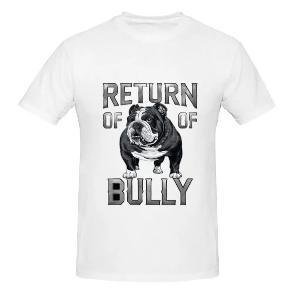 Retro Bulldog Print Men's Casual Short Sleeve T-Shirt  Tees High Quality 100%Cotton Short Sleeve