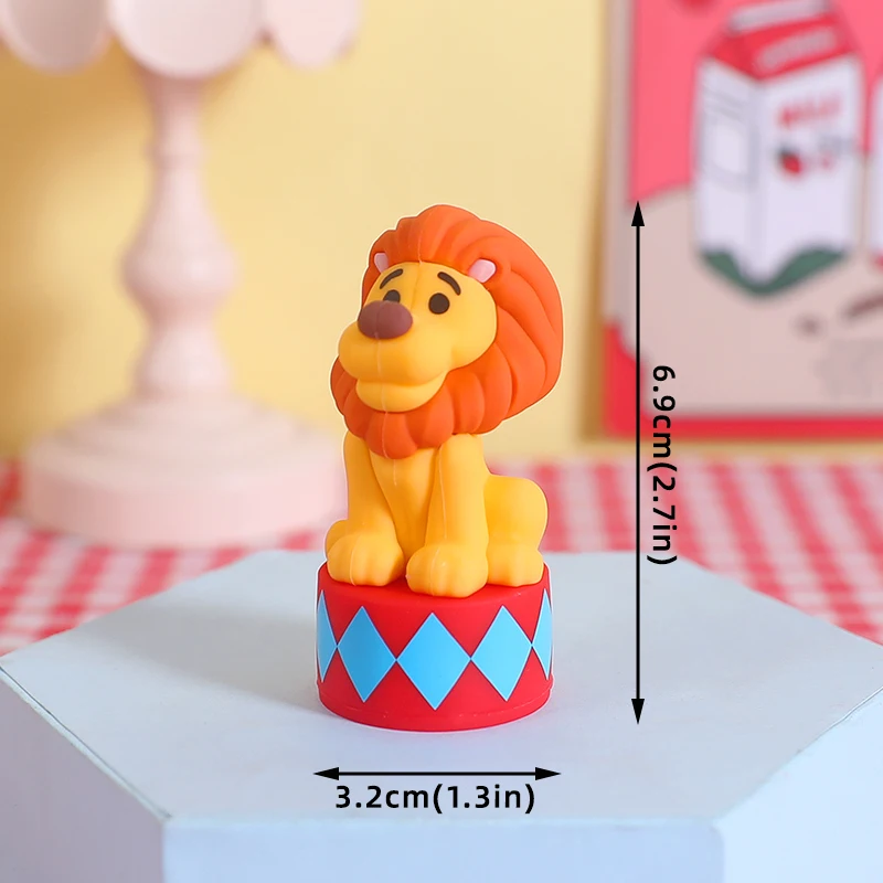 Zirkus-Themen-Party Tortendekoration Clown Akrobatische Löwen Elefanten Seelöwen Zauberer Bären für Kinder 1. Geburtstag Kuchen-Deko Requisiten – Detail 9