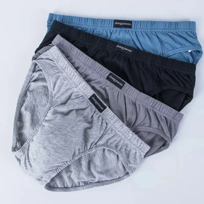 Baumwollunterhosen für Herren, Slips, Herrenunterwäsche, Höschen, Shorts, sexy Unterwäsche in den Größen XL bis 6XL, 2/3/4/5 Stück/Lot – Detail 7