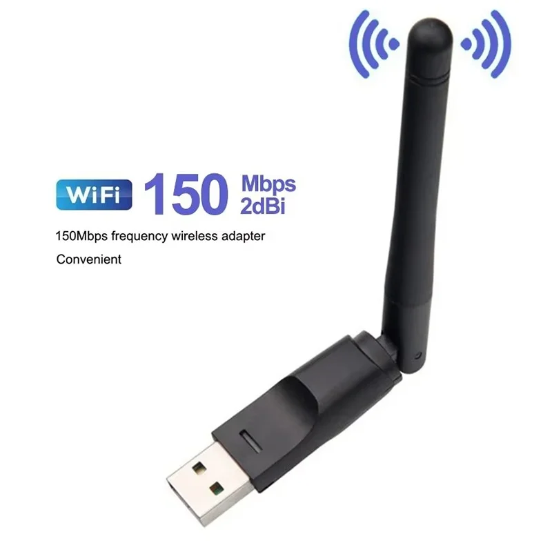 150 Mbps Mini USB WiFi Adapter For Desktop Notebook Computer Streaming TV Box Wifi Receiver Mini Dongle Signal Adapter Kit Set