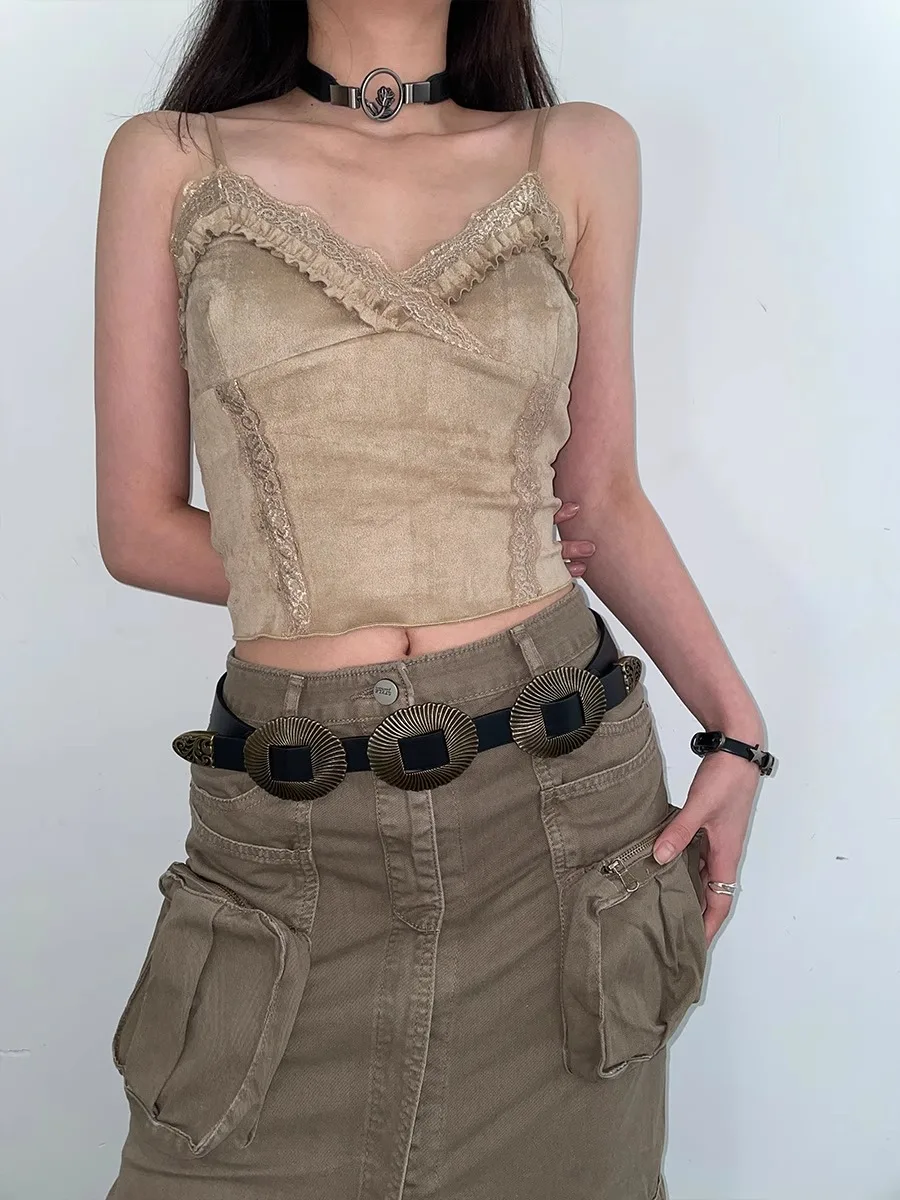 Western Belt For Women 2025 New Vintage Shell Pattern Leather Belt Korean Style Versatile Match With Jeans Belt Ins Style