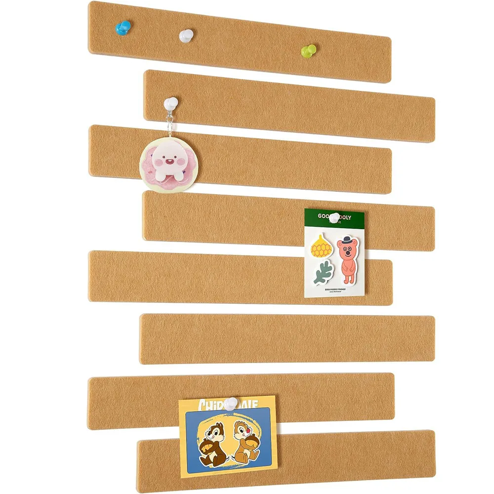 5 PCS Cork Board Strips Self Adhesive Small Cork Board for Wall Desk Home Classroom Office for Paste Notes Photos Schedules