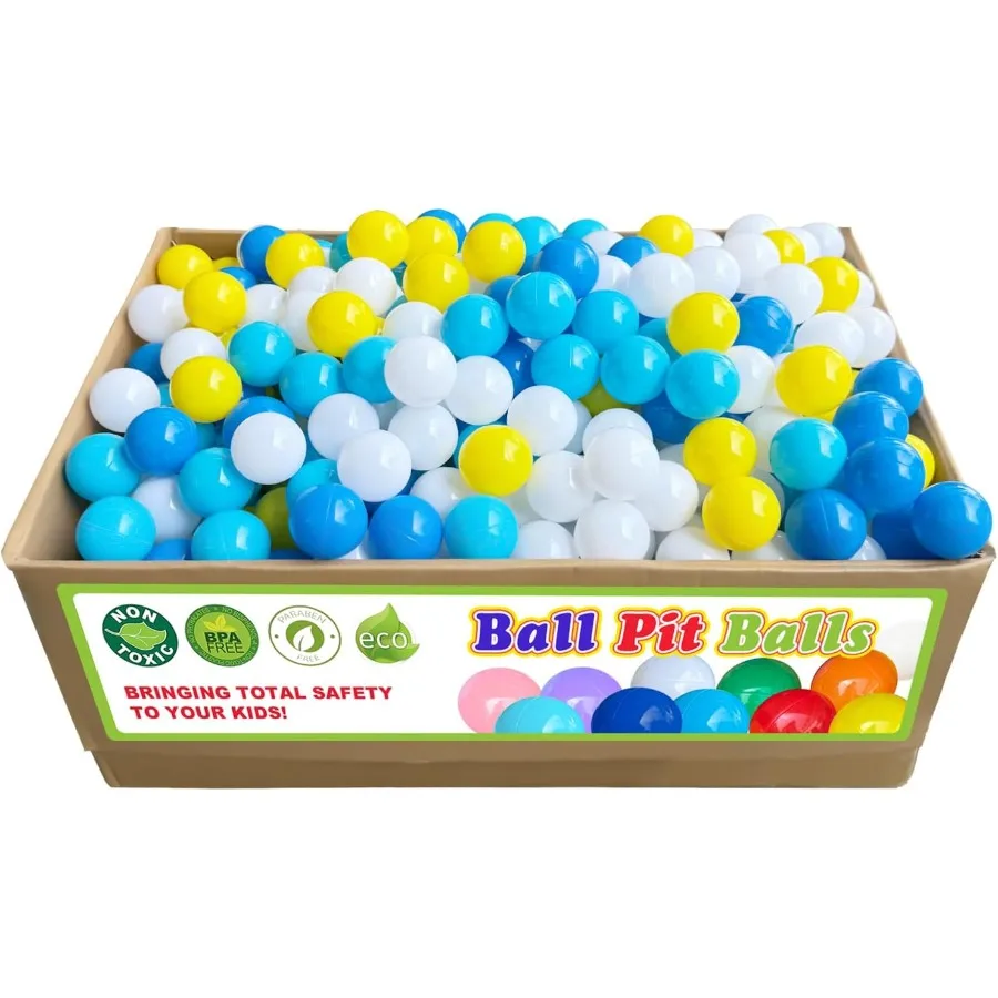 Bola pit bolas 1000 contagens jogar bolas de plástico para bola pit cercadinho bpa-livre à prova de esmagamento rastejando túneis bolas para cães de estimação