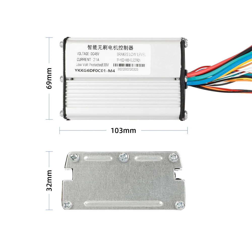 M4 Electric E-Scooter Motor Controller DC48V 21A Intelligent Electric Bike Brushless Motor Controller DC