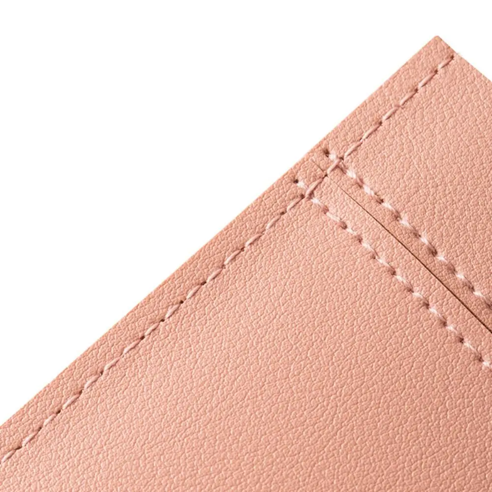 Fashion Laminated Concealed Mini Card Wallet Pull-out Type PU Leather Business Card Case 5 Card Pockets PU Leather Purses Women
