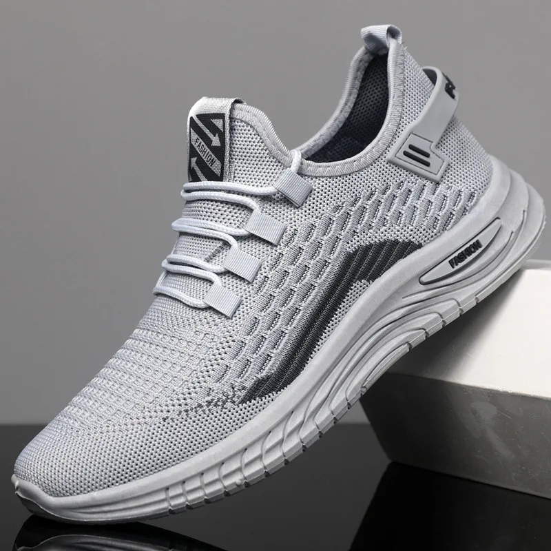 Men's Summer Sports Leisure Shoes Outdoor Running Athletic Footwear Breathable Comfortable Cushioned Sneakers