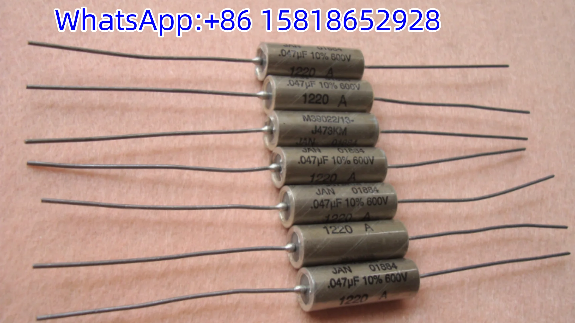 1pcs 600V 0.047UF Discontinued American M39022 Sprague JAN Vintage Oil-Soaked Guitar Non-Polar Capacitors