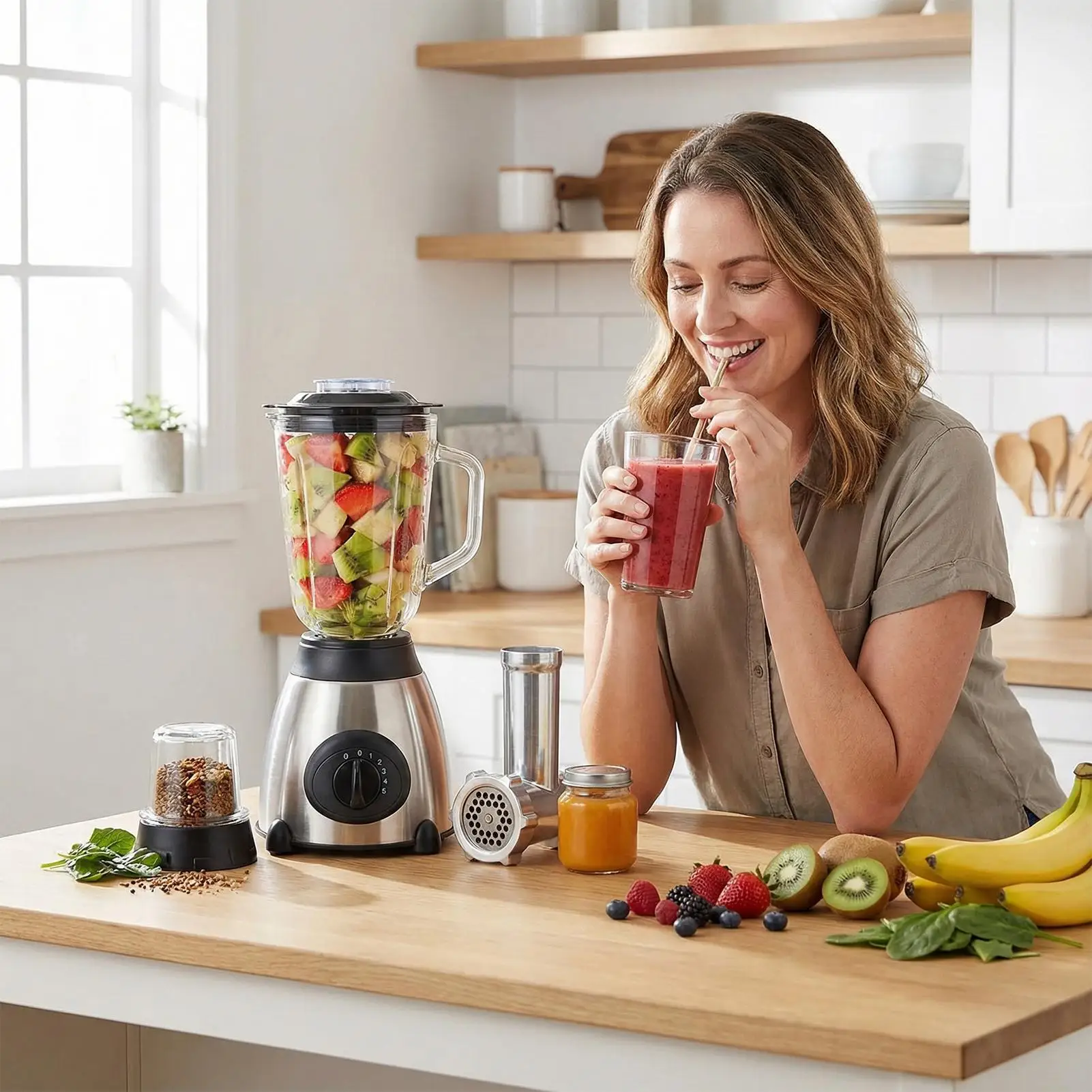 

Блендеры для кухни, большой емкости, прибор для приправ, кухонный блендер для семьи, студентов, взрослых, мужчин, женщин, дома, в помещении