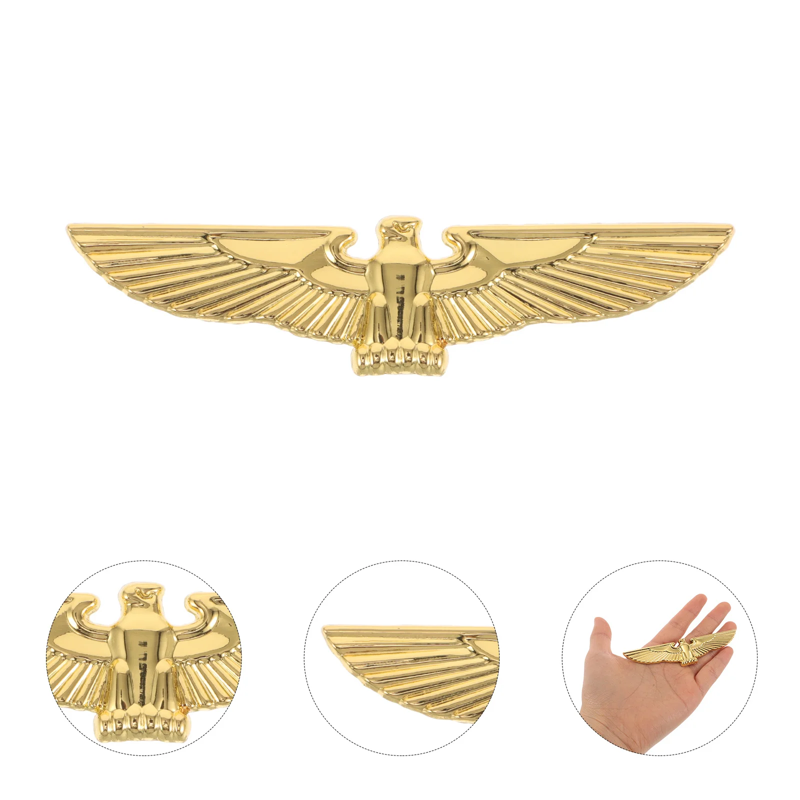 

1 Set 3D Metal Car Sticker Eagle Decor For Hood Side Grille Diy Vehicle Stickers Automotive Exterior Accessories Eagle Car Badge
