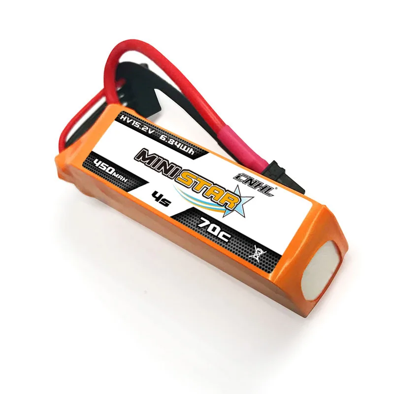 3PCS CNHL 3S 4S 11.4V 15.2V Lipo Battery 450mAh 70C Ministar HV With XT30 Plug For RC FPV Drone Quadcopter Helicopter Airplane