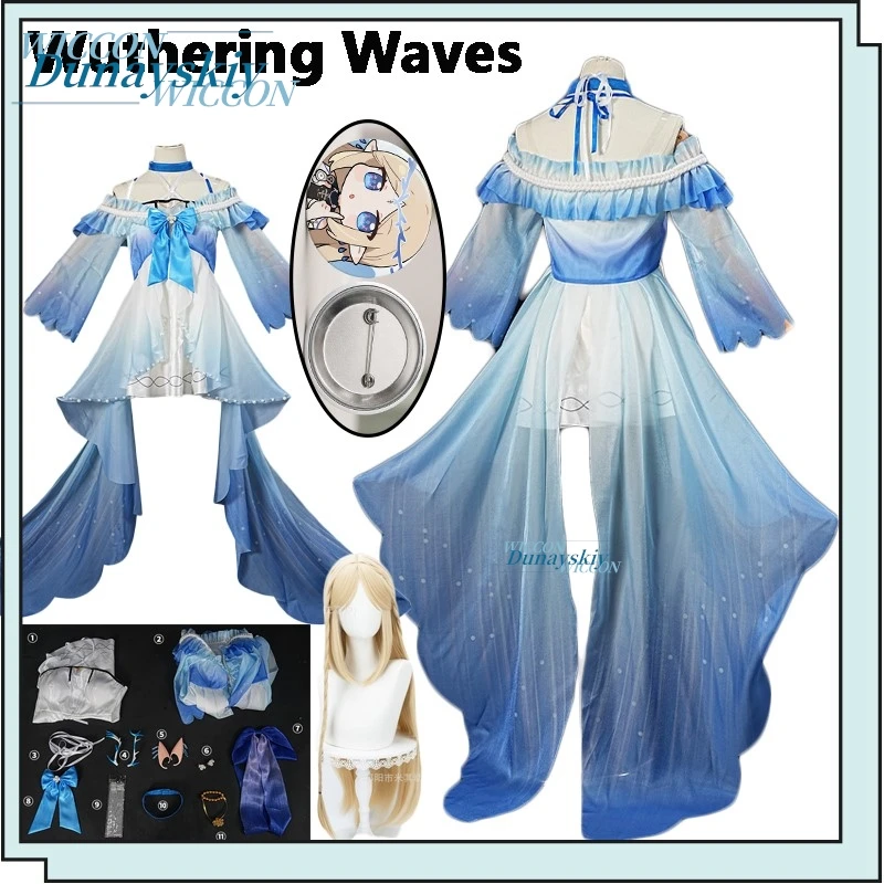 

Wuthering Waves Cartethyia Cosplay Costume Full Set Swimsuit Dreamtide Fanart Sexy косплей woman for Halloween Party