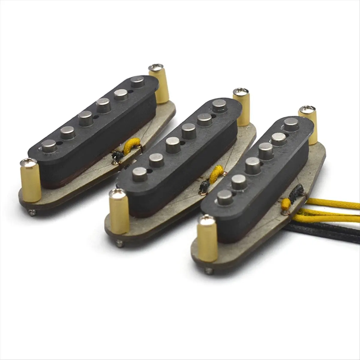 

T21C 3 шт. для гитарных звукоснимателей SSS Alnico 5 с одной катушкой для гитарных звукоснимателей в стиле ST