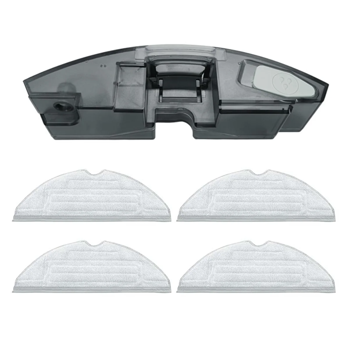 ABBR Replacement Water Tank with 4 Mop Pads Compatible for Roborock S7 MaxV Ultra/S7 MAXV/S7 Pro Robot Vacuum Cleaner Parts