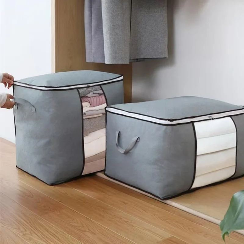 1pc/Storage Bag, Large Capacity, Foldable Non-Woven Fabric Q
