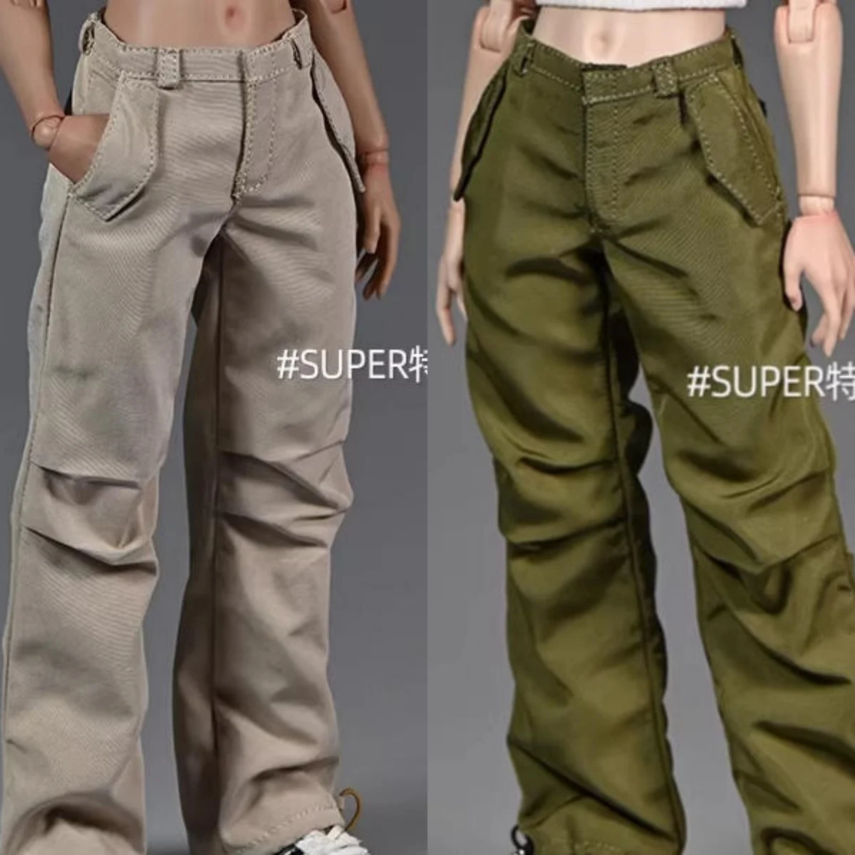 

Классические универсальные повседневные рабочие брюки в масштабе 1/6 для 12-дюймовой фигурки женщины-солдата, модель тела.