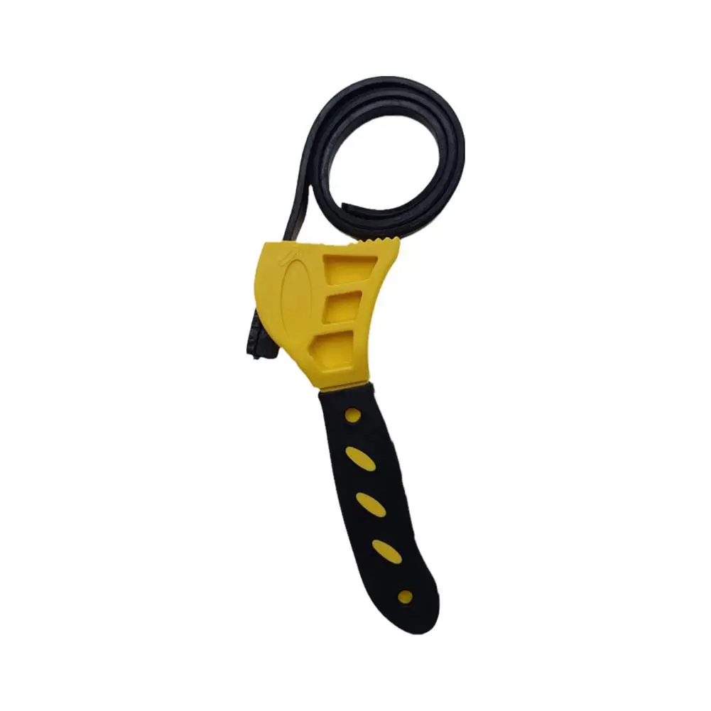 Multifunctional Belt Wrench Adjustable Rubber Strap Disassembly Pipe Wrench Filter Wrench Tool Wrench Jar Cartridge Oil Ope Y0D0