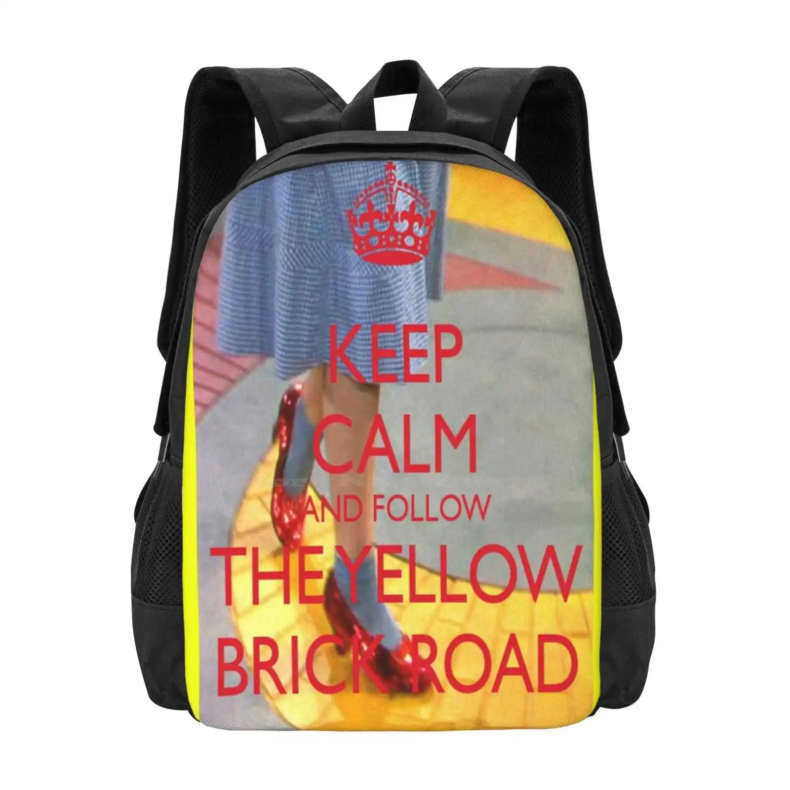

Keep Calm And Follow The Yellow Brick Road Large Capacity School Backpack Laptop Bags Keep Calm Yellow Brick Road Dorothy Judy