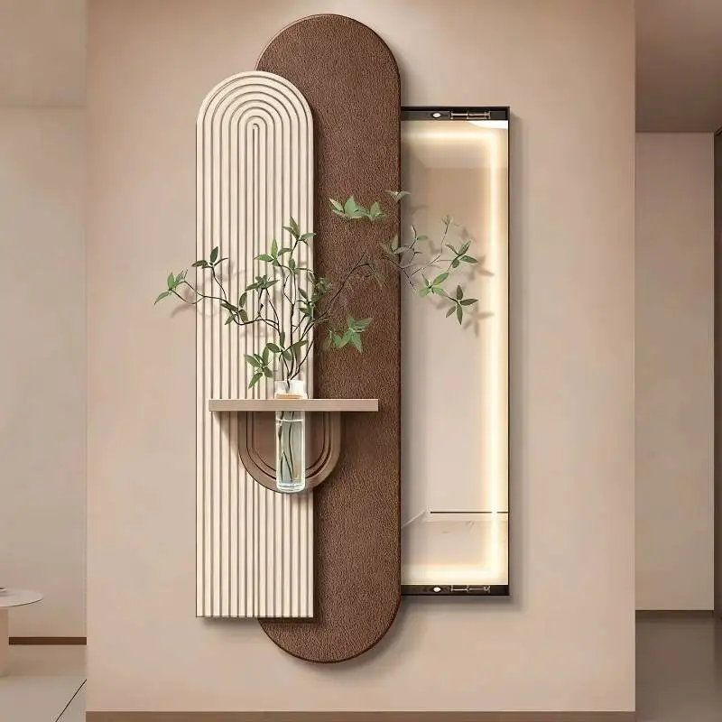 Personalised Led Mirror Decor Unbreakable Modern Wood Infinity Mirror Decor Art Standing Custom Espejos Grandes Home Decor Items